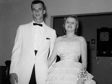 Prom 1958. George Brown and Betsy Bibb (Class of 1959)